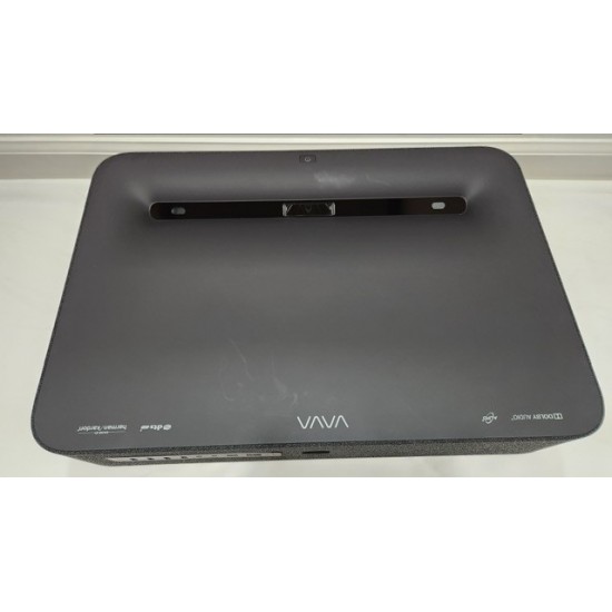 VAVA 4K UST Projector Ultra Short Thow 2500 Lumen Laser Tv LT002-W (Black) USED
